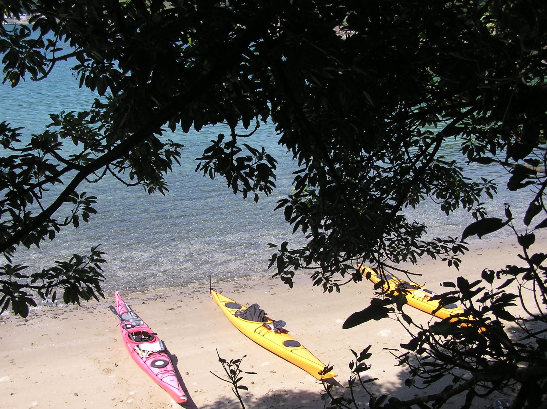 産湯海岸でシーカヤック