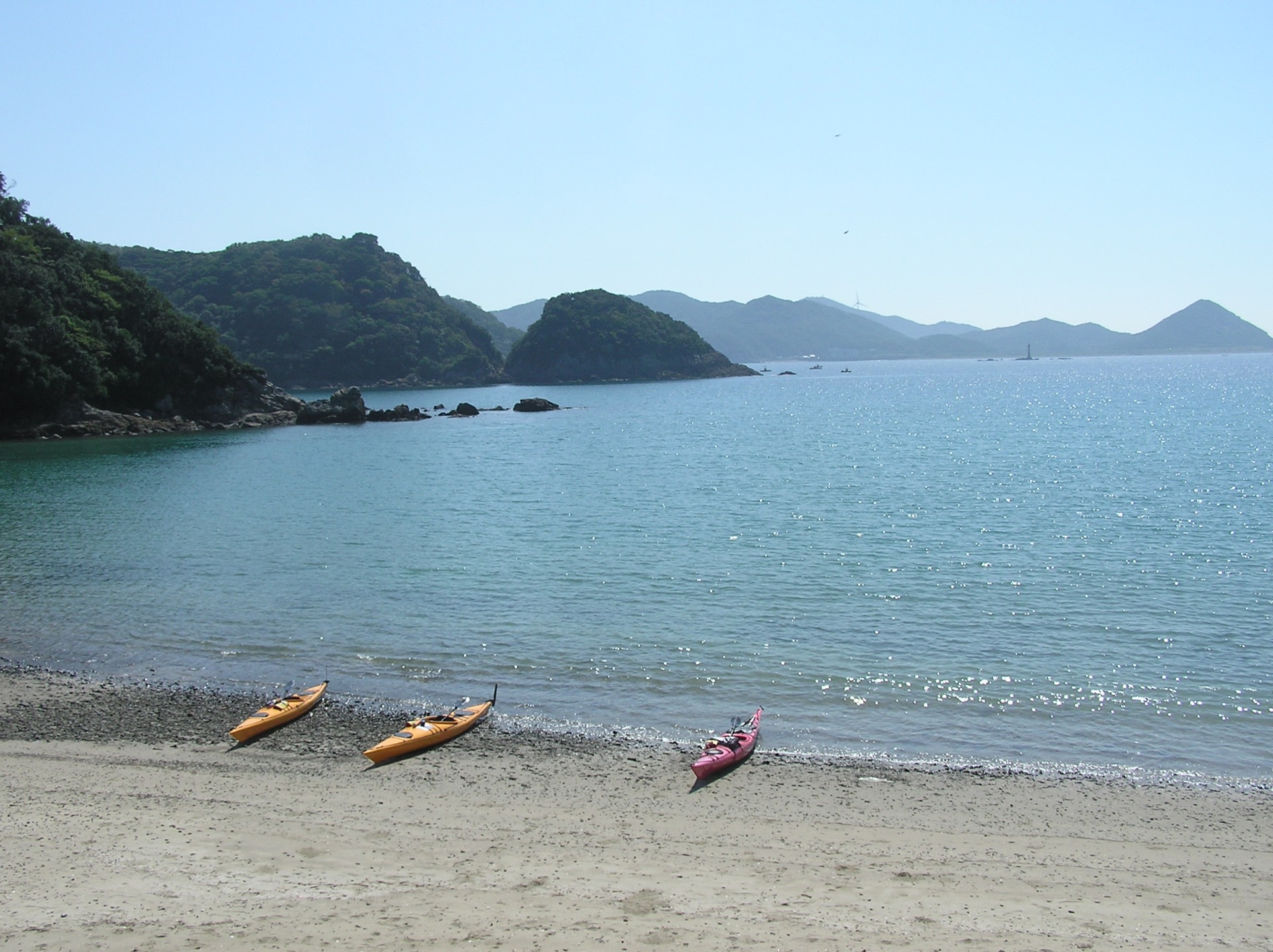 産湯海岸カヌー